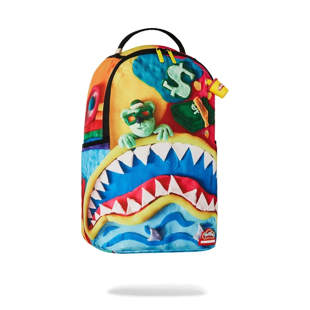 Sprayground Made of Real Playdoh Dlxsr Backpack Lifestyle Laptop Bag DSB111 - Picture 2 of 15